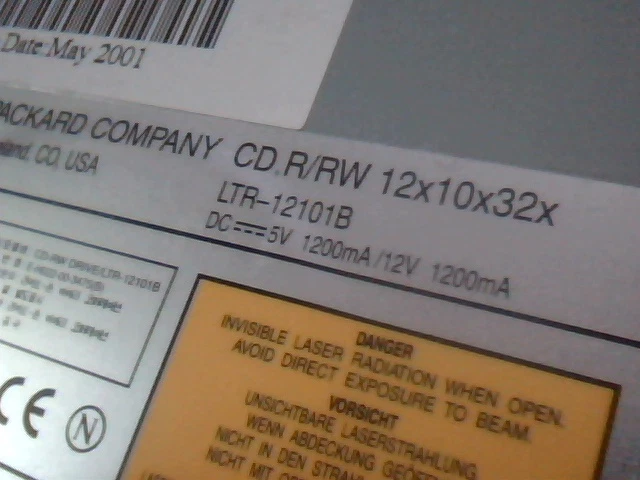Hewlett Packard HP CD Drive Writer R/RW LTR-12101B C9631-56000 cd12 series - image 3