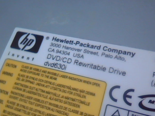 Hewlett Packard HP 5169-0466 DVD CD Rewritable Drive dvd630i - image 3