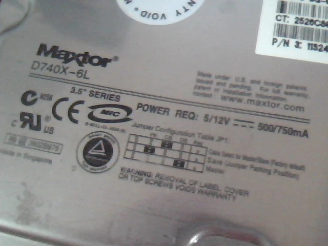 Hard Disk Drive IDE 40GB Maxtor D740X-6L MX6L040J2 19K1568 A00 3.5 - image 2