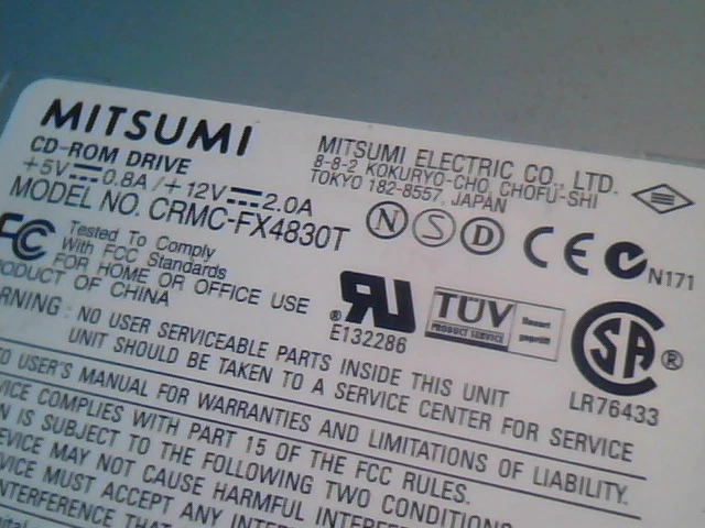 CD Drive IDE Mitsumi CRMC-FX4830T July 2000 CTE R02C-E02 - image 2