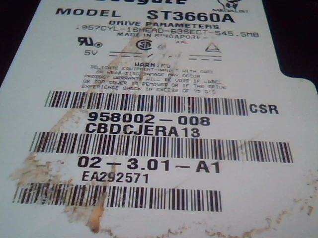 Hard Drive IDE Disk Seagate Medalist ST3660A 958002-008 02-3.01-A1 - image 2