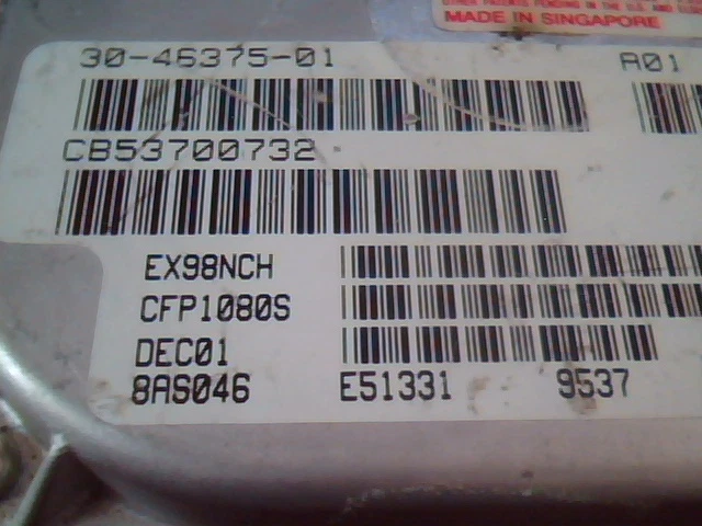 Hard Drive SCSI Conner CFP1080S 30-46375-01 A01 EX98NCH DEC01 - image 3
