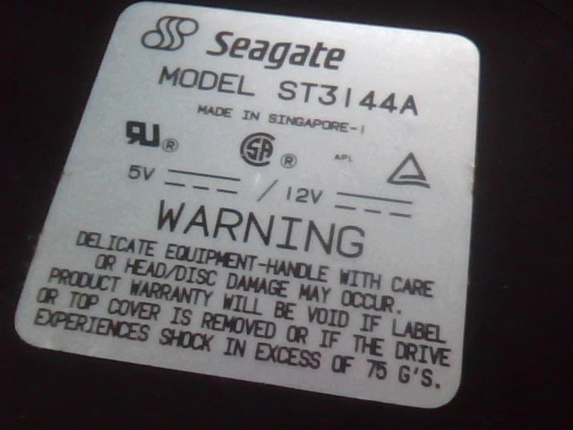 Hard Disk Drive IDE Disk Seagate ST3144A 911006-505 146-187 - image 2