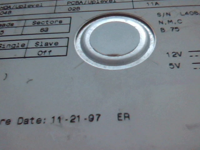 Hard Disk Drive IDE Disk Maxtor 84320D4 04B 02B 11A 11/97 - image 4