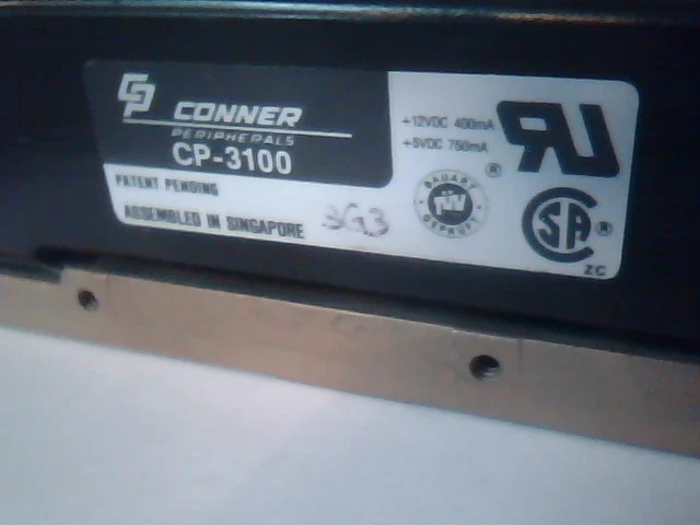 Hard Drive SCSI Conner Peripherals CP-3100 50-pin ( DEC RZ23 ) 02250-001 - image 3