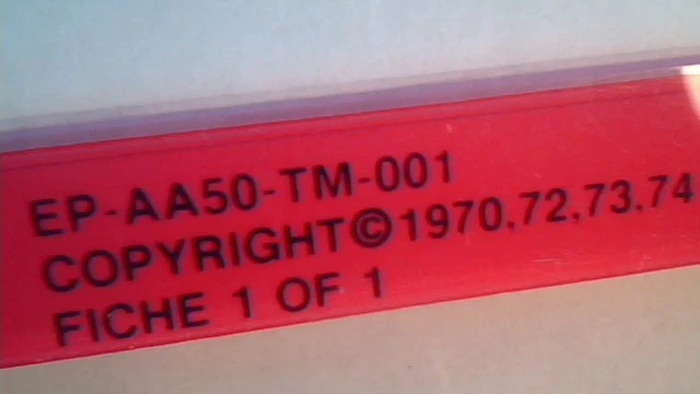 DEC Digital MicroFiche Manual Document Vintage MiniComputer PDP-11 LSI PDT VAX - image 2