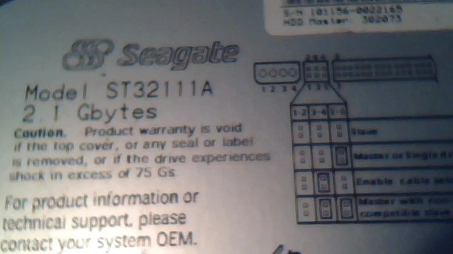Hard Disk Drive Seagate ST32111A Ultra ATA 2.1GB 9L5003-004 - image 3