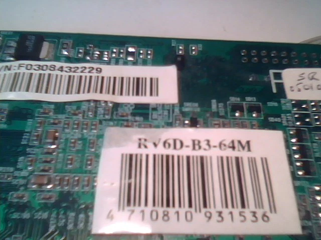 Video Graphics Card AGP RV6DL V1.2 RV6D-B3-64M Radeon 7000 ATI VGA DVI TV-out - image 4