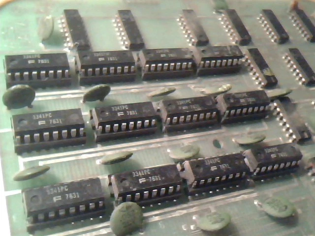 12 pcs 3341PC F3321PC Chip IC on AES interface card like S100 vintage 1976 - image 3