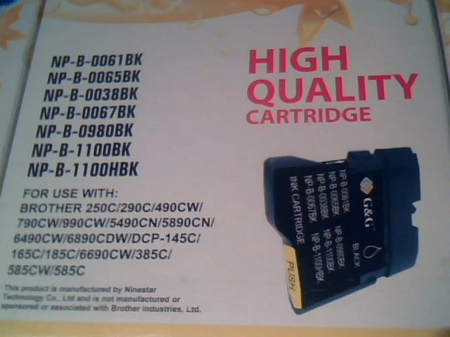Set of G&G NP-B-0061 Color Inkjet Ink Cartridges Compatible LC-61 Brother - image 3