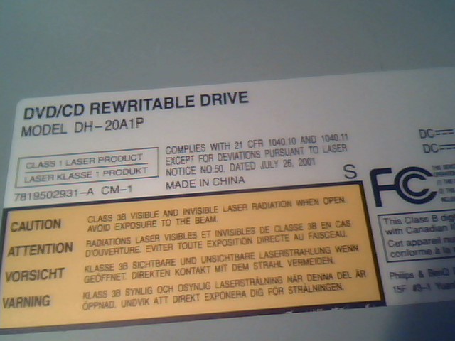 IDE ATA DVD/CD ReWritable Drive PHILIPS DH-20A1P RW - image 3