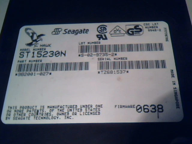 Hard Disk Drive Seagate Hawk ST15230N 9B2001-027 9B2001-026 4GB 50-pin 3.5" HH - image 11