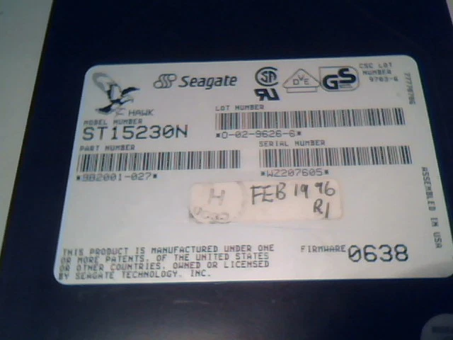 Hard Disk Drive Seagate Hawk ST15230N 9B2001-027 9B2001-026 4GB 50-pin 3.5" HH - image 8