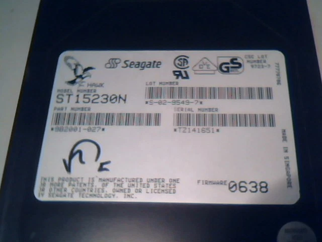 Hard Disk Drive Seagate Hawk ST15230N 9B2001-027 9B2001-026 4GB 50-pin 3.5" HH - image 9