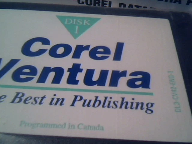 Corel Ventura 4.2 from 1993 on 3.5" floppy disks new sealed (upgrade?) - image 2