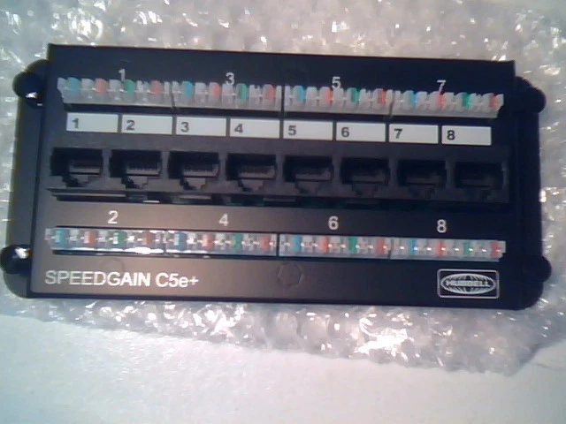 HUBBELL BRYANT HSODM8 Speedgain CAT 5E NETWORK DATA MODULE, 8-PORT - image 2