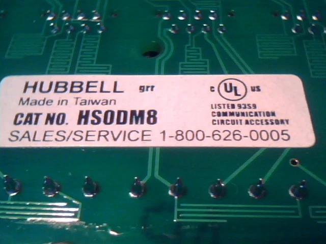 HUBBELL BRYANT HSODM8 Speedgain CAT 5E NETWORK DATA MODULE, 8-PORT - image 4