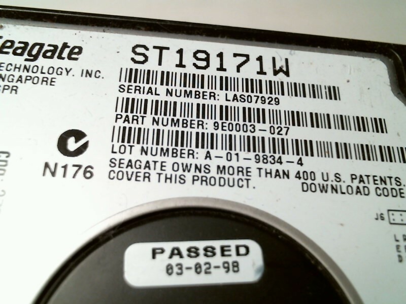 Hard Disk Drive Seagate ST19171W 9E0003-027 K-01-9724-5 - image 7