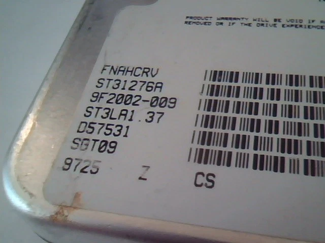 Hard Drive Seagate Medalist ST31276A 9F2002-009 D57531 - image 2