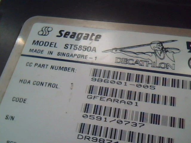 Hard Disk Drive Seagate ST5850A Decathlon GFEARA01 IDE - image 2
