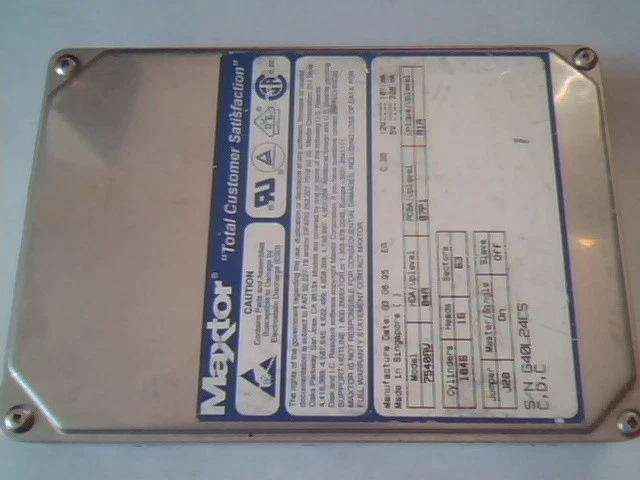 Hard Disk Drive Maxtor 7540AV 04A 07P1 A1A G40L24CS HD