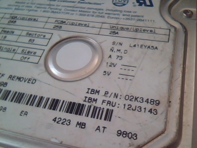 Hard Drive Maxtor N256 84320D4 04B 02K3489 12J3143 25B - image 3