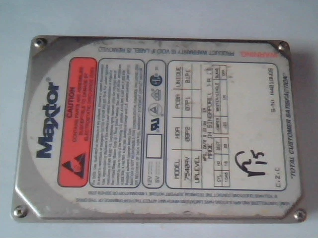 Hard Disk Drive Maxtor 7540AV 08P2 07P1 01P1 C,Z,C HD