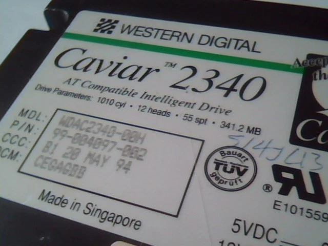 HDD Western Digital WD Caviar 2340 WDAC2340-00H CEGAGBB - image 2