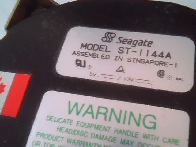 Hard Disk Drive Seagate ST-1144A KD832002 903010-004 - image 2