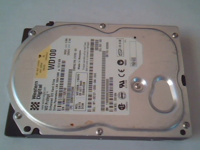 Hard Disk Drive Western Digital Protege WD100 210792-001 IDE