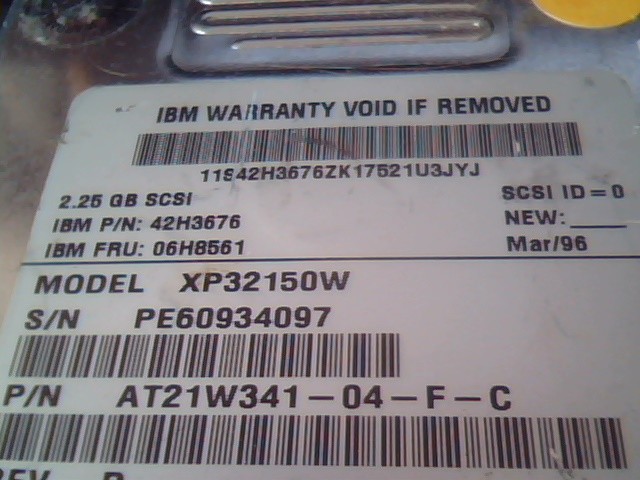 Hard Disk Drive IBM SCSI XP32150W AT21W341-04-F-C 42H3676 - image 2