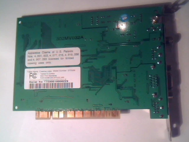 PCI DVD Video Decoder Board, Creative Encore DXR3, CT7230 - image 2