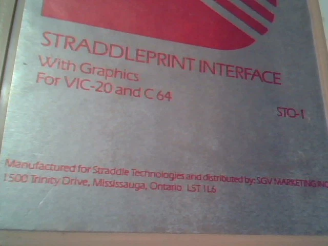 Straddle STRADDLEPRINT INTERFACE With Graphics for VIC-20 and C-64 vintage rare - image 5