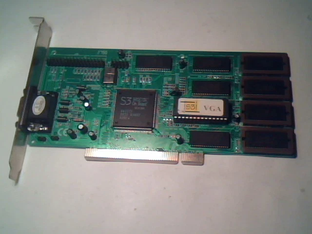 PCI Video Graphics Card S3 ViRGE/DX 4MB 102 94V-0 V1.1 39V375-1 VGA VP375 LPB