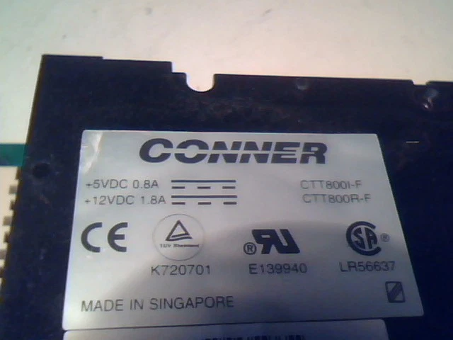 CTT800I-F QIC-Wide Quarter Inch Travan TR-1 Tape Drive Seagate Conner FLOPPY I/F - image 5