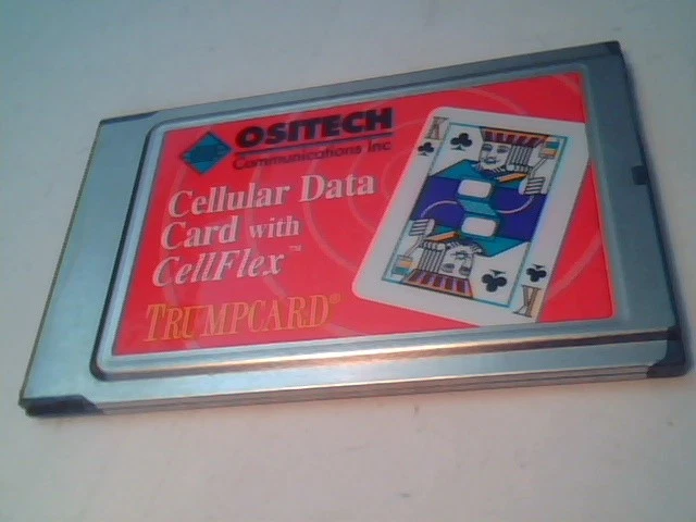 OSITECH TrumpCard King of Clubs PCMCIA Cell Cellular Data Card 400070-005 - image 2