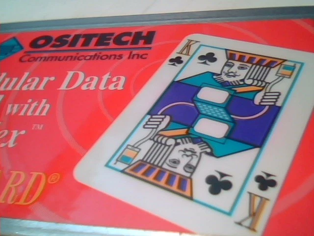 OSITECH TrumpCard King of Clubs PCMCIA Cell Cellular Data Card 400070-005 - image 8