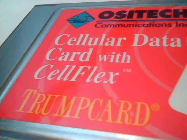 OSITECH TrumpCard King of Clubs PCMCIA Cell Cellular Data Card 400070-005 - image 9