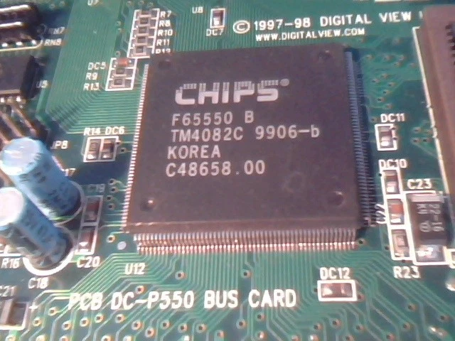 Digital View DC-P550 DCP550 BUS Card PCI video Graphics Panel CHIPS F65550 - image 4