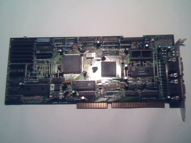 ISA Video Graphics Card Decoder Philips SAA9051WP CHIPS F82C9001