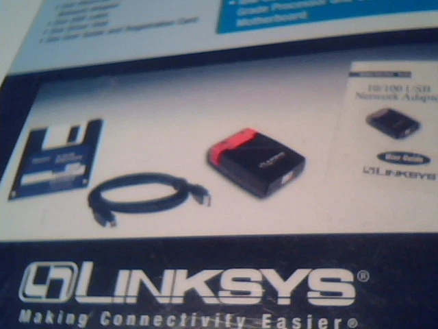 NEW Linksys USB100TX USB 100TX Ethernet Wired Network Adapter Tivo Series 2 DVR - image 8