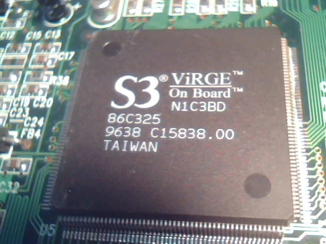 PCI Video Graphics Card S3 Virge 2MB VC OnBoard N1C3BD 86C325 KBI325XP 34pin LPB - image 5
