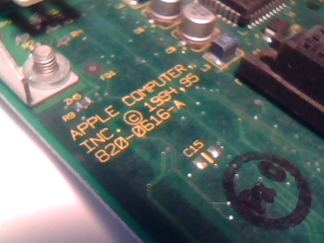 Apple Macintosh 820-0616-A PowerMac Logic Motherboard 75MHz PPC w/ RAM and cache - image 3