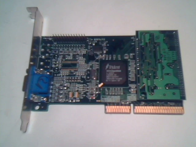 AGP Video Graphics Card Jaton 8297A/V3 4M TV973D VCTR8297AGP Trident 3Dimage9850