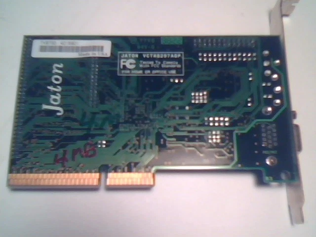 AGP Video Graphics Card Jaton 8297A/V3 4M TV973D VCTR8297AGP Trident 3Dimage9850 - image 2