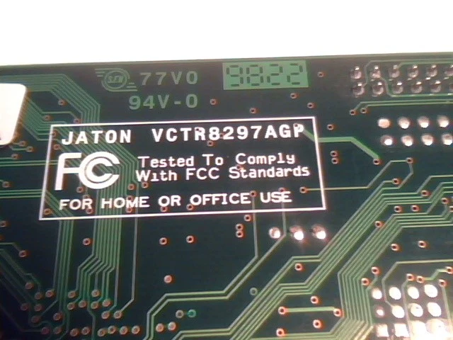 AGP Video Graphics Card Jaton 8297A/V3 4M TV973D VCTR8297AGP Trident 3Dimage9850 - image 5