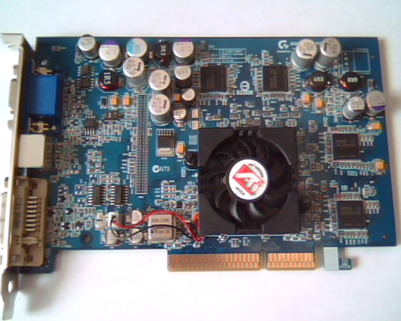 AGP card ATI GV-R9600PRO-C3 30791B M9 S-Video VGA DVI Rev 1.0 9600 128MB 128M