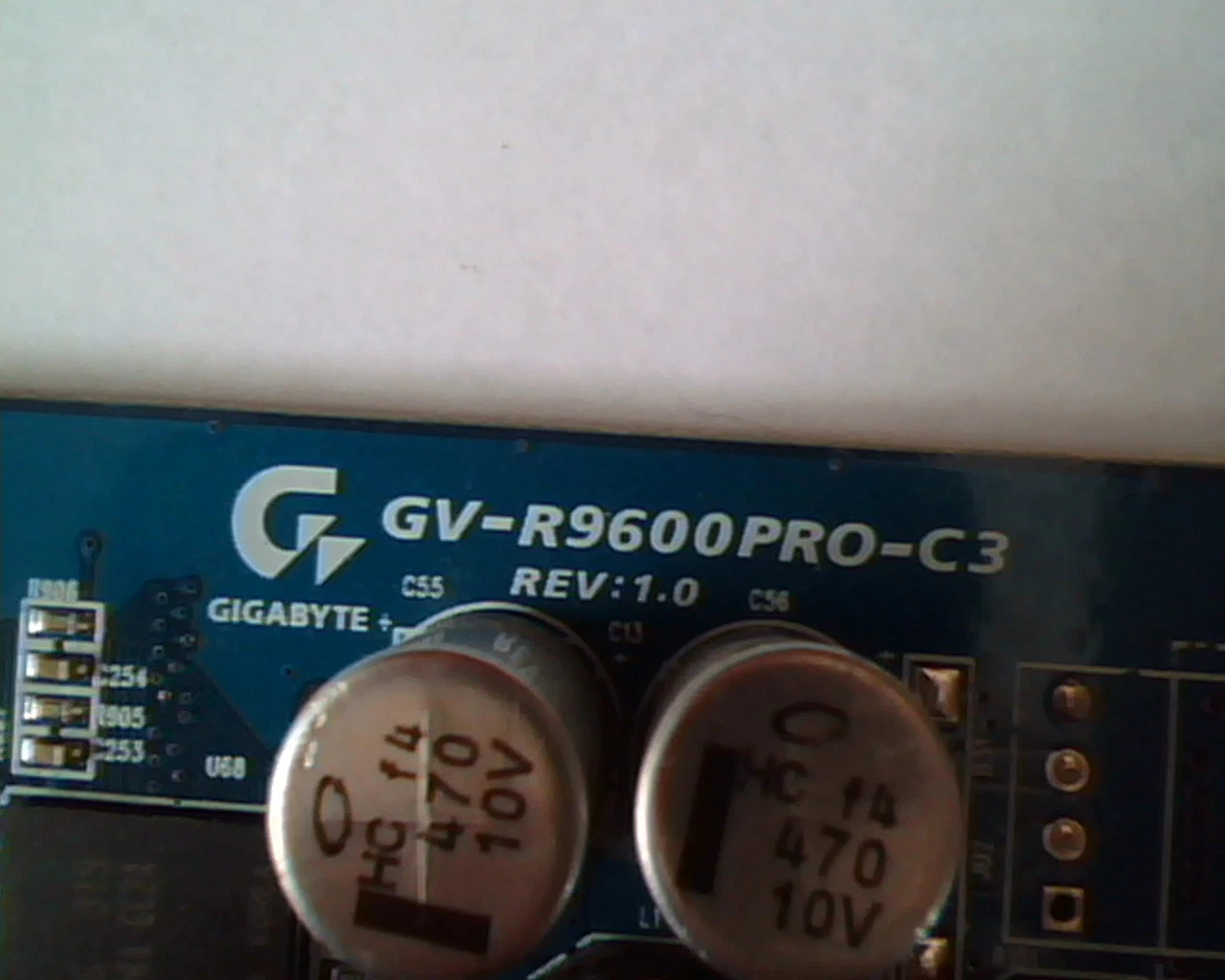 AGP card ATI GV-R9600PRO-C3 30791B M9 S-Video VGA DVI Rev 1.0 9600 128MB 128M - image 2