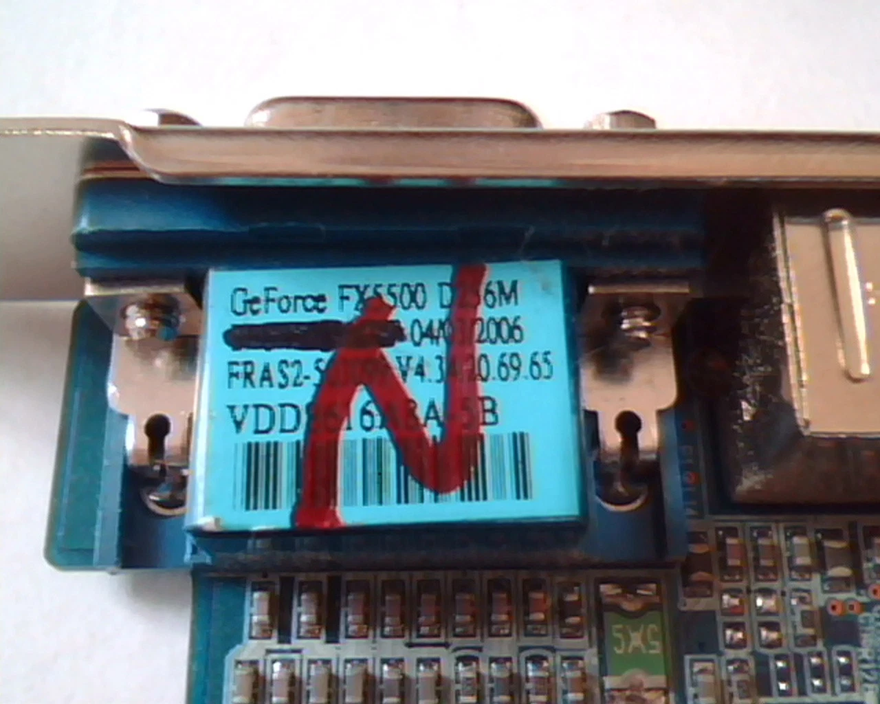 PCI card 3DFR55256P GeForce FX5500 256M S-Video VGA D256M - image 2