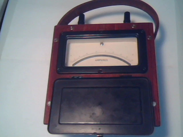 1930's MEGGER AMPERES AC 20 EVERSHED & VIGNOLES vintage test meter ammeter